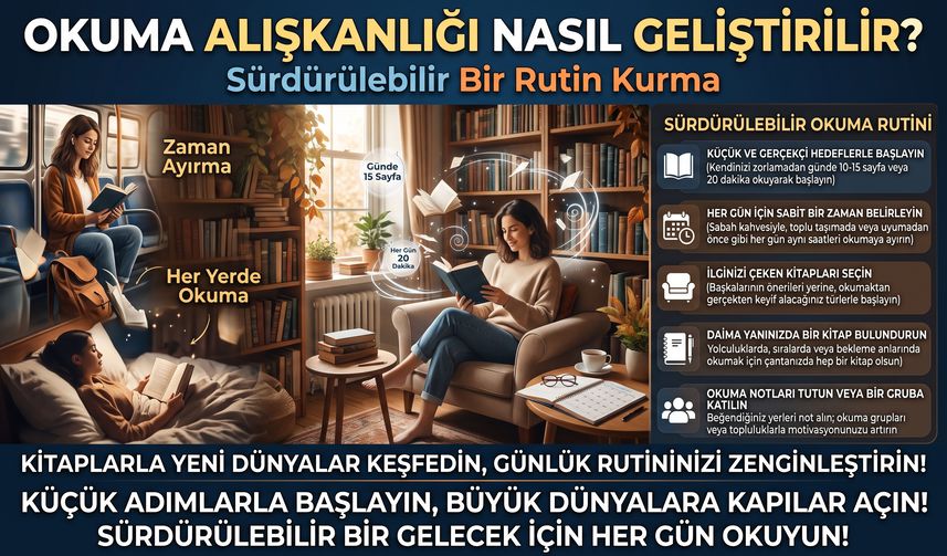 Okuma Alışkanlığı Nasıl Geliştirilir? Sürdürülebilir Bir Rutin Kurma