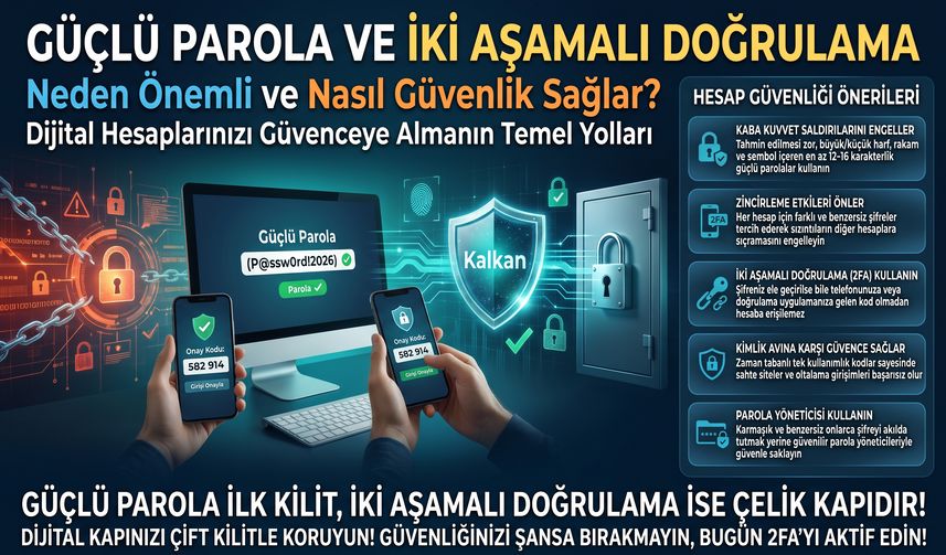 Güçlü Parola ve İki Aşamalı Doğrulama Neden Önemli?