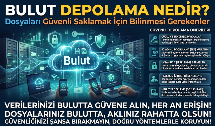 Bulut Depolama Nedir? Dosyaları Güvenli Saklamak İçin Bilinmesi Gerekenler