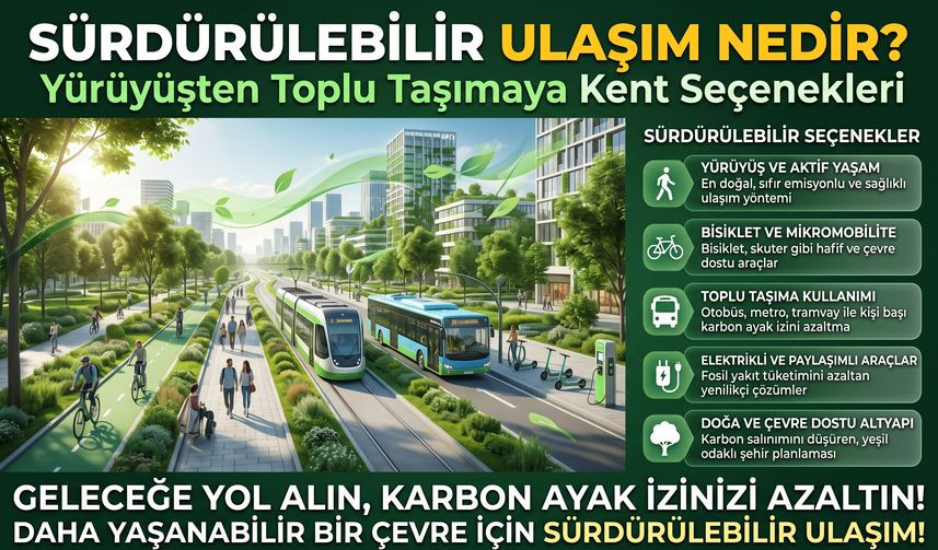 Sürdürülebilir Ulaşım Nedir? Yürüyüşten Toplu Taşımaya Kent Seçenekleri