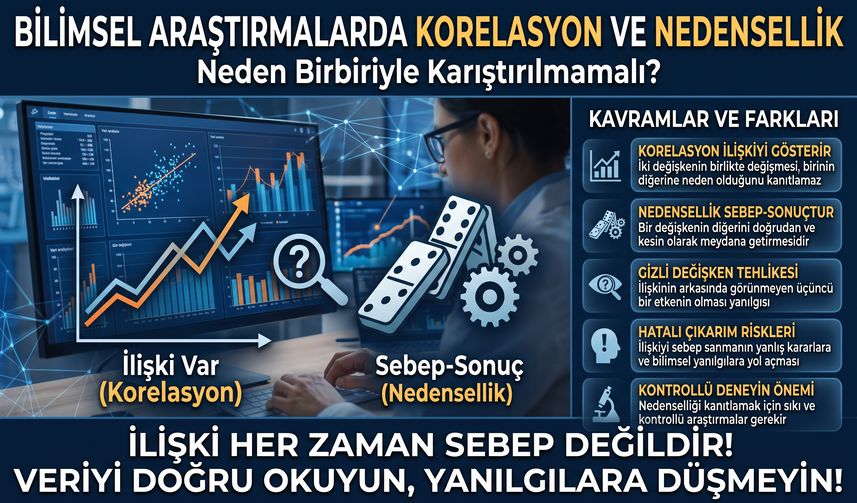 Bilimsel Araştırmalarda Korelasyon ve Nedensellik Neden Karıştırılmamalı?