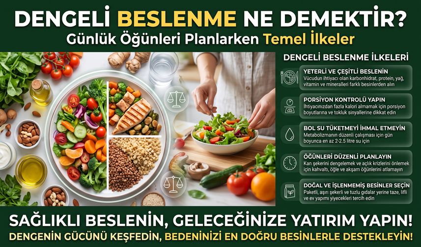 Dengeli Beslenme Ne Demektir? Günlük Öğünleri Planlarken Temel İlkeler