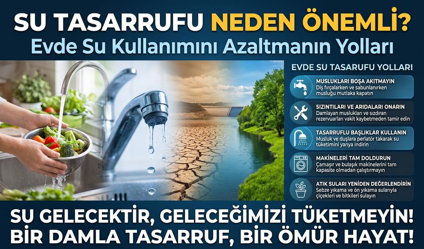 Su Tasarrufu Neden Önemli? Evde Su Kullanımını Azaltmanın Yolları