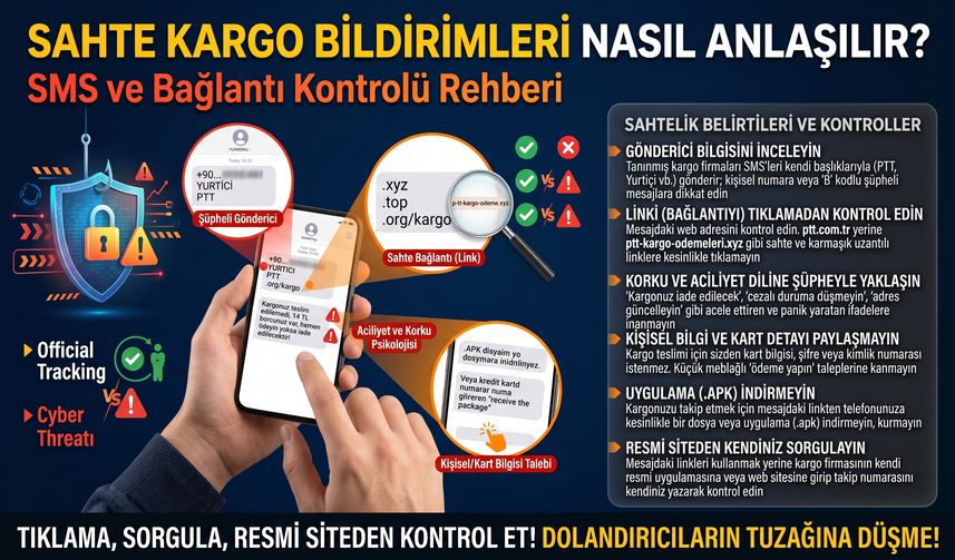 Sahte Kargo Bildirimleri Nasıl Anlaşılır? SMS ve Bağlantı Kontrolü