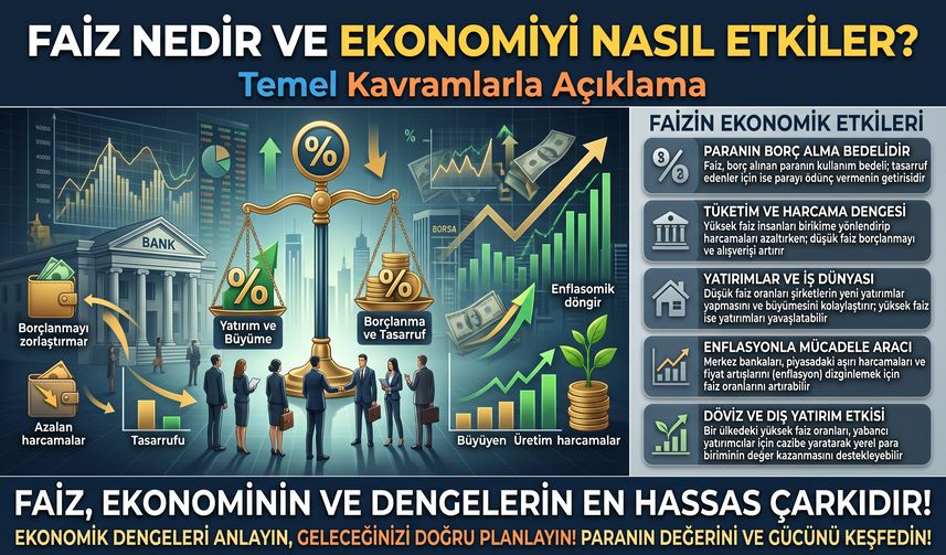 Faiz Nedir ve Ekonomiyi Nasıl Etkiler? Temel Kavramlarla Açıklama