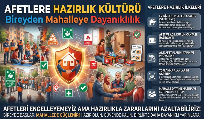 Afetlere Hazırlık Kültürü: Bireyden Mahalleye Dayanıklılık