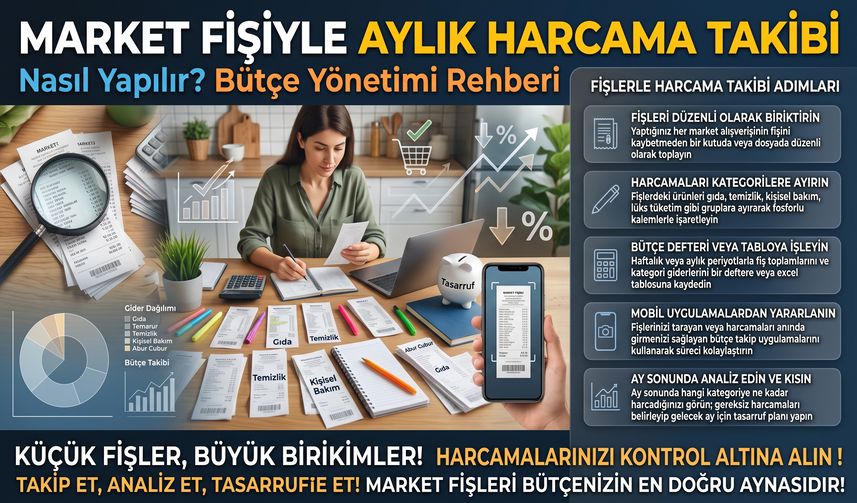 Market Fişiyle Aylık Harcama Takibi Nasıl Yapılır?