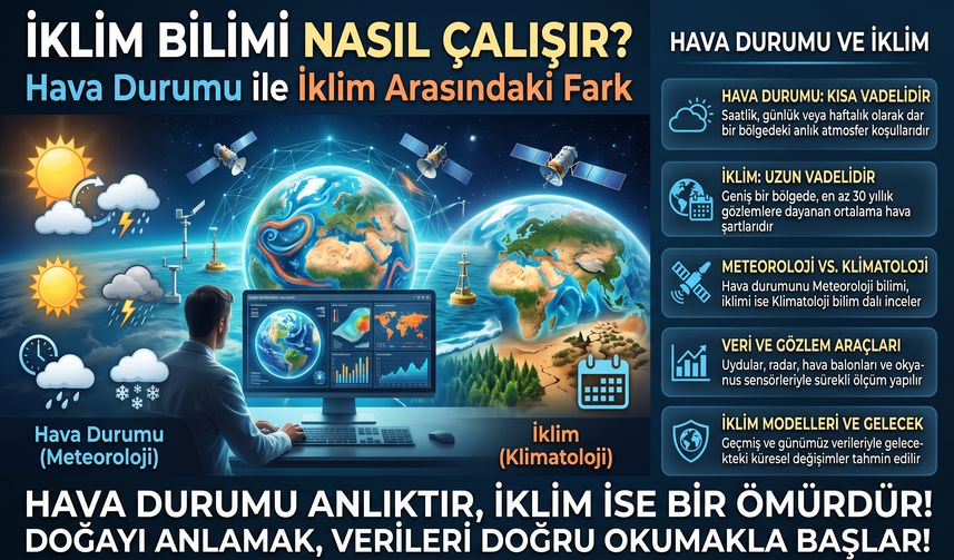 İklim Bilimi Nasıl Çalışır? Hava Durumu ile İklim Arasındaki Fark