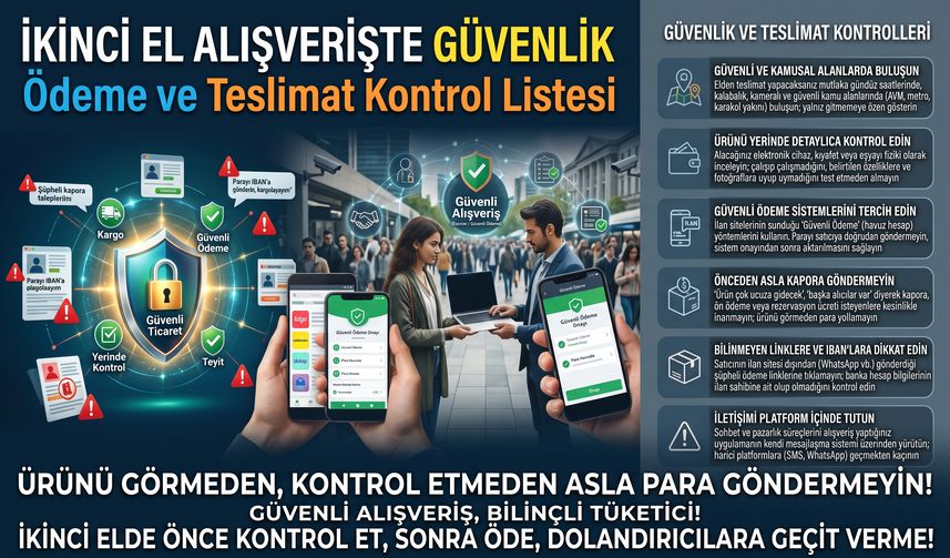 İkinci El Alışverişte Güvenlik: Ödeme ve Teslimat Kontrol Listesi