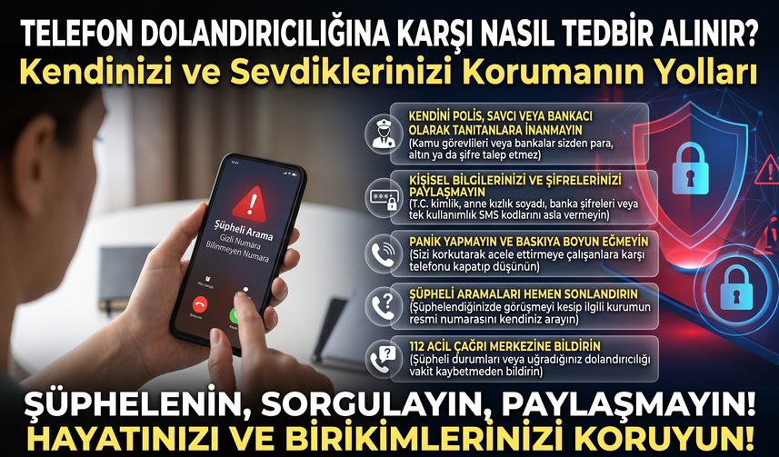 Telefon Dolandırıcılığına Karşı Nasıl Tedbir Alınır?